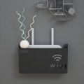 WiFi Router Holder for Wall – Wall Mounted Router Stand, WiFi Storage Box, Modem Shelf Organizer with Cable Management – Durable ABS WiFi Holder for Home, Office & Smart Devices. 