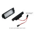 For Hyundai Veloster License Plate Light-2 * LED License Plate Lights-Black & white. 