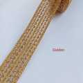 Gota Patti Lace Medium Size 5-yard roll of fancy Zari lace; ideal for dresses, dupattas, and borders. 