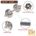 Dumbbell, Chrome Coated Dumbbell, Professional Chrome Dumbbell with Metal Handles Heavy Dumbbell Set Home Exercise Training Equipment By Elvish Mart. 