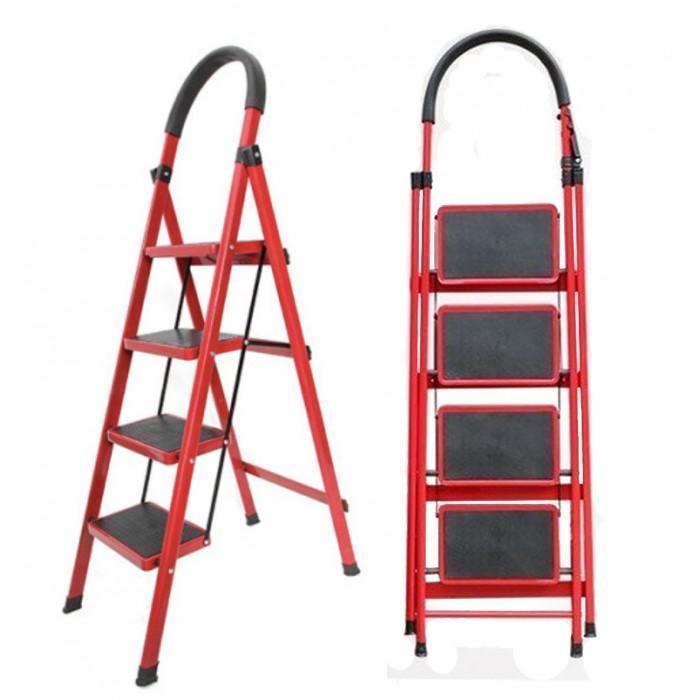 4%20Step%20Heavy%20Duty%20Almunium%20Folding%20Ladder%20With%20Non-slip%20Platform%20Shop%20Easy%20-%20Image%202