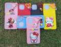 Samsung Galaxy A03s Back Cover Hello kitty Multifunction Folding Bracket Case Soft Silicone Square Phone Cases for Girls. 