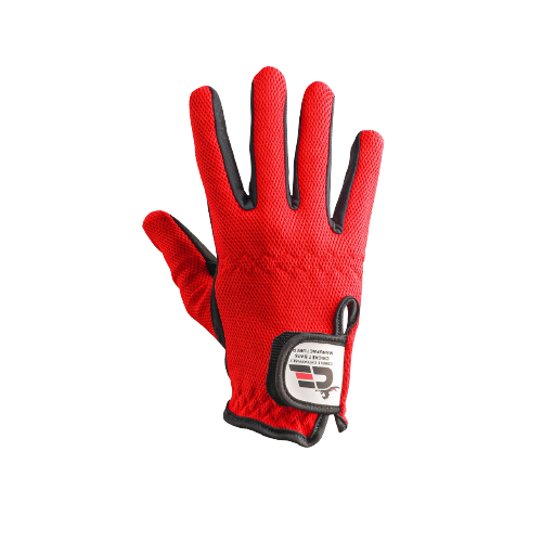 Cricket Tape Ball Batting Gloves - Tennis Ball Batting Gloves - Premium Quality -Red