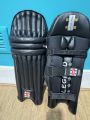 GN Batting pad Standard Size -Black white Coloured Cricket Batting Pads | Adult size High Quality |BRAND. 