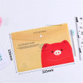 A4 size Cute file pocket Colorful Snap button closure Durable PVC  Cartoon data portfolio Durable PVC Multiple compartments Snap button folder for School supplies Office organization Document storage Gift for students Travel accessory. 