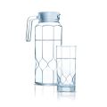 Luminarc 7pcs Plain Octime Diamond Water Set. 