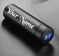 Customize With Your Name Smart LED Temperature Water Bottle 500ml  Stainless Steel Hot & Cold Bottles with Vacuum Thermos Flask. 