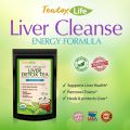 Teatox Life: Liver Detox tea with dandelion root, milk thistle, licorice for organic herbal cleanse formula as liver detoxifier, flush and health 60gm. 