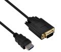 ZasLuke HDMI to VGA Adapter Cable Gold-Plated 1080P Active HDMI Digital to VGA Analog Video Adapter Converter Cable Compatible with Computer, Desktop, Laptop, PC, Monitor, Projėctor, HDTV and More 6 Feet / 1.8 Metres. 
