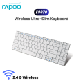 Original Rapoo E9070 5.6G Multimedia Programmable 2.4mm Ultra-thin Wireless Keyboard for Desktop Laptop PC | Wireless Ultra-slim Keyboard. 