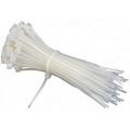 Cable Tie white Clip Nylon Cable Tie Wire Zip Ties Self Locking 6 Inch ( 100 Piece Packet ). 