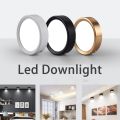 Surface Downlight Round Led Ceiling Lights 220V 4 Inch 110V 5W 10W 15W Downlights Celling Lamp Spot Lights Aluminum Indoor Lighting Fixtures For Home. 