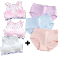 Women Seamless Bras And panties set for active wear, Soft and comfortable in multicolor. 