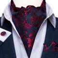 Mens Neck fashion ties CRAVAT bow tie bow ties fashion design male clothing bows and ties men wedding dress ties and bowties Ascot Tie Pocket Square Cuff Link Set Jacquard Woven Silk Printed Tie Fashion Ascot. 