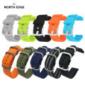24mm Smart Watch Strap Nylon/Silicone Watchband For North EDGE Apache /Gavia 2 Smart Watch Outdoor Women Men Watch Band. 