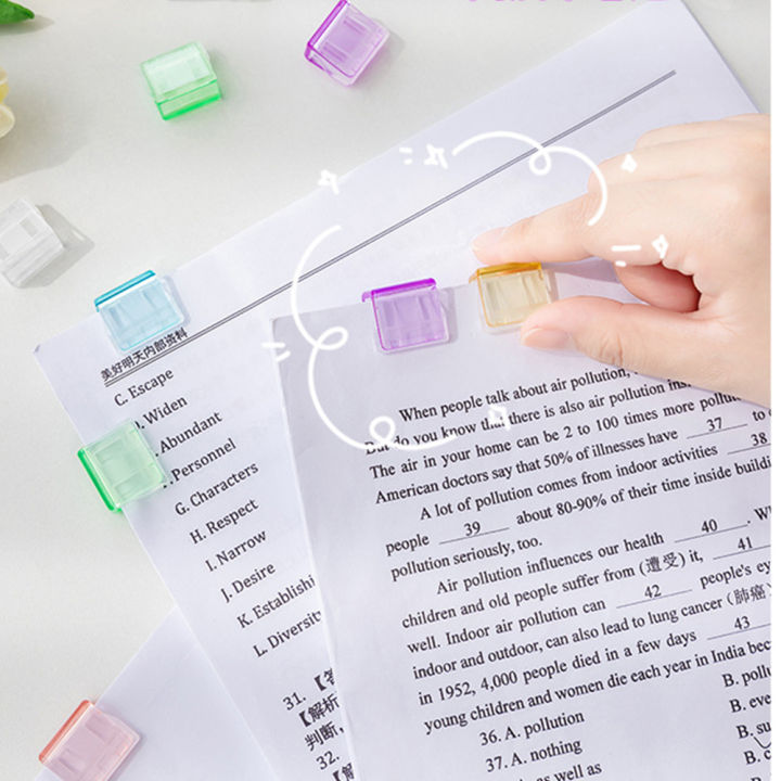 1/10/20Pcs%20Staples%20Paperclip%20Mini%20Color%20Paper%20Clip%20Candy%20Transparent%20Metal%20Documents%20Bookmarks%20File%20Index%20Page%20Holder%20Clamp%20Office%20School%20-%20Image%204