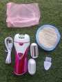 Waer 3 In 1 Rechargeable Electric Epilator Lady Shaver Callus Remover For Shaving Hair Of Bikini Line And Underarms WA-202. 
