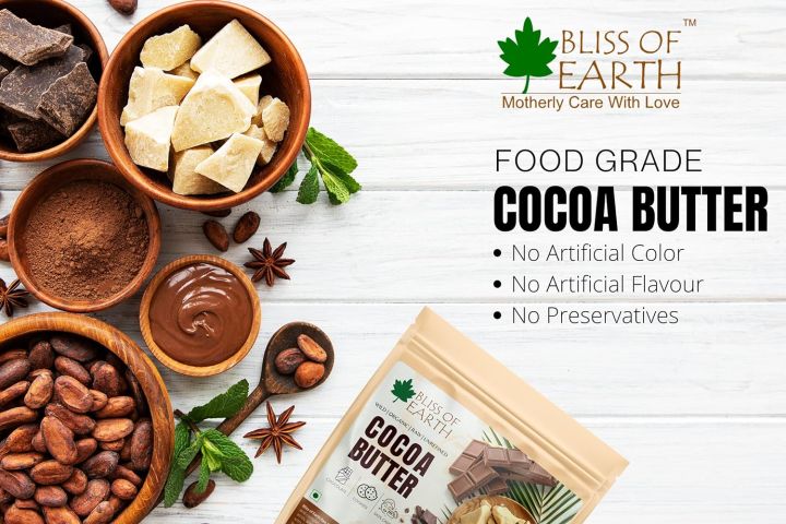 Bliss%20of%20Earth%20Cocoa%20Butter%20For%20Chocolate%20Making%20200g,%20Food%20Grade,%20Raw%20&%20Organic%20For%20Hair,%20Skin%20&%20Stretch%20Marks%20-%20Image%202