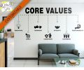 Core Values, Office, Our Values, Motivational, Inspiring, Office, Wall Art, Wall Decal, Wall Sticker, Office Decor, Office Walls, Wall Decor. 