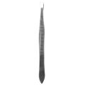2X Silver Tone Slanted Flat Tip Metal Hair Eyebrow Tweezer Cosmetic Tool for Lady. 