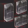 Clear Remote Control Holder Wall Mount (Three/Two/One Compartments). 