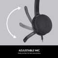 Logitech H340 USB Headphones-Crystal Clear Spund With Noise Cancelling Mic. 