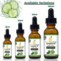 Cucumber Oil - Cold Pressed Cucumber Oil, 100% Pure Moisturizing Oil, Promotes Healthy-Looking Skin, Unscented Oil - Cold Pressed Virgin  - Organic Cucumber Oil - Certified Organic,100% Pure & Natural, Glass Bottle w/Glass dropper - Pure Essentials. 