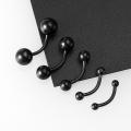 5pcs 16G 2.5-6mm Eyebrow Piercing Lip Ring Curved Barbell Stud Body Jewelry Lonni. 