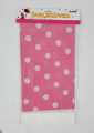 BABY PINK POLKA DOT TABLE COVER ( 108 CM X 180 CM ). 