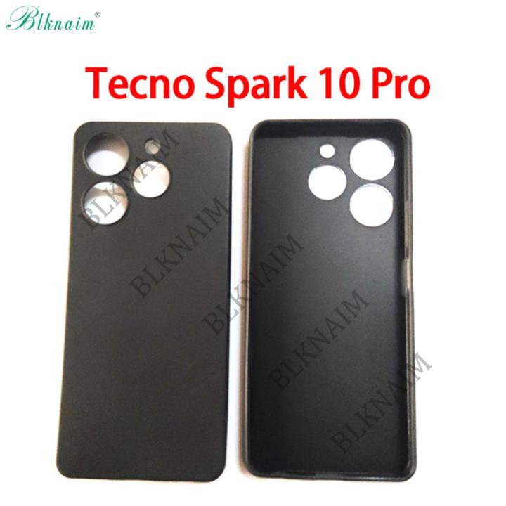 BLKNAIM  for Tecno Spark 10 Pro /Tecno Spark 10 real machine open case matte black case black all inclusive phone case in stock