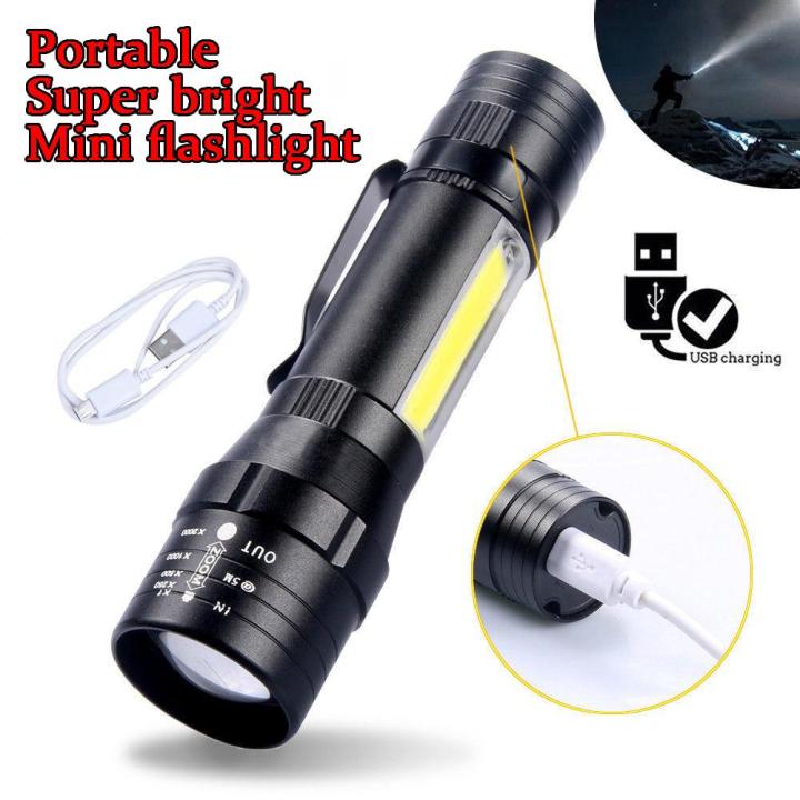 USB%20Rechargeable%20Waterproof%20Zoomable%20LED%20Flashlight%20Torch%20Tial%20Clip%20-%20Flashlight%20Rechargeable%20Telescopic%20Zoom%20Torch%20Mini%20LED%20Light%20&%20Cable%20-%20Image%207