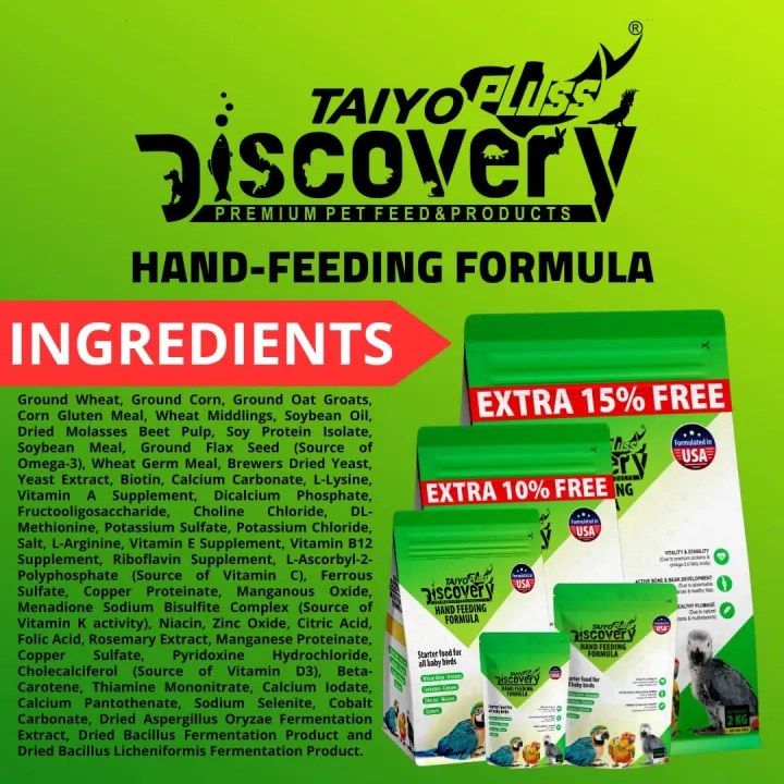 Taiyo%20Pluss%20Discovery%C2%AE%20Hand%20Feeding%20Formula%20-%20300%20g%20(Pack%20of%201)%20Bird%20Food%20%7C%20Suitable%20for%20African%20Grey%20Parrot,%20Cockatoo,%20Sun%20Conure%20and%20Macaw%20Chicks%20-%20Image%204