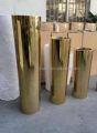 3 ps tall metal luxury vases customized. 