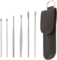 Ear Wax Cleaning Kit, 6 Pcs Ear Pick Tools, Wax Removal Kit, Ear Cleaning Tool Set, Spring Earwax Cleaner Tool for Children and Adult Multicolor QS Mart. 