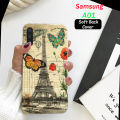 Samsung A01 Pouch Cover - Eiffal Tower Soft Back Cover Case for Samsung A01. 