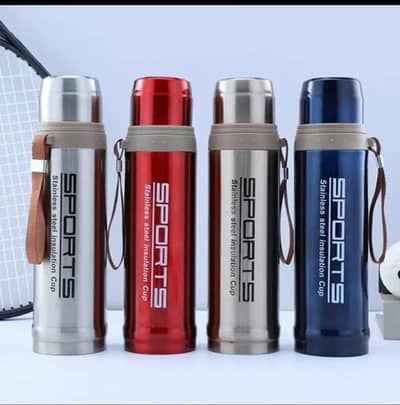 Sports Vacuum Flask 750ML Stainless Steel Water Bottle - Hot and Cold ...