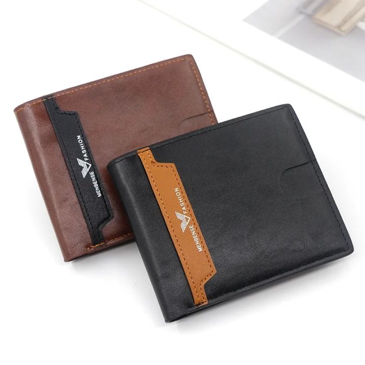 Menbense Fashion Edition Luxury PU Leather Men's Short Wallet for Gents