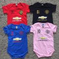 UNITED_MANCHESTER UNISEX BABY ROMPERS 100% COTTON WITH LOGO JTGZ. 