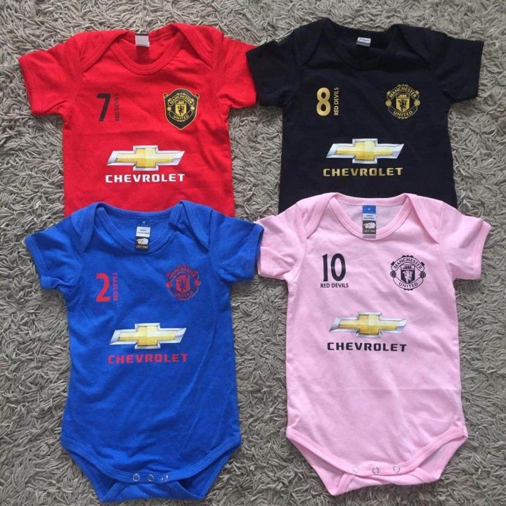 UNITED_MANCHESTER UNISEX BABY ROMPERS 100% COTTON WITH LOGO JTGZ