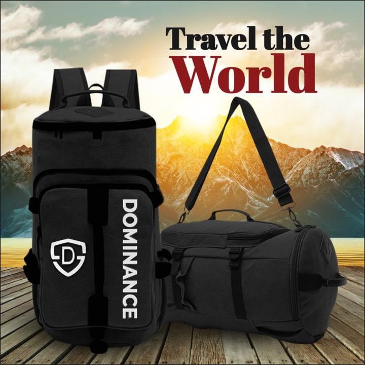 Dominance 45-L Trekking Backpack Bag for men travelling and hiking bag, Gym Bag Grey & Black Travel Bag  Weekend Luggage Tour Bag for Men Women