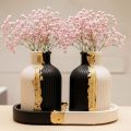 Home Decoration Items & Room Decor  Elegant Table Decoration Pieces (Modern Concrete Vase & Tray Set). 