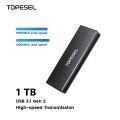 TOPESEL X4Plus 100% Original USB 3.1 Type C Portable SSD ( External Solid State Drive). 1TB. 