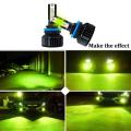 Green Color Fog Light For Car In (H11 Fitting) Lime Green Bosch 200w LED Bulbs - 2 Pcs. 