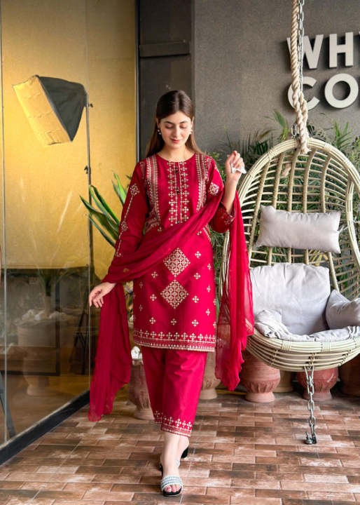 3pc suit women's Rangoon clothing most beautiful woman suit