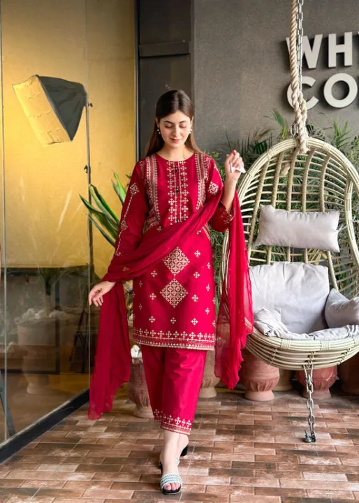 3pc suit women's Rangoon clothing most beautiful woman suit