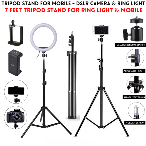 Aluminium%207%20Feet%20Tripod%20Stand%20For%20Ring%20Light,%20Mobile%20Phones%20&%20DSLR%20Cameras%20-%20360%20Rotatable%20Portable%20&%20Adjustable%207%20Ft%20Long%20Tripod%20With%20Mobile%20Holder%20&%20Ball%20Head%20-%20Best%20Use%20For%20Videography,%20Photography,%20Tiktok,%20Youtube,%20Studio%20Lighting,%20Equipment%20-%20Black%20-%20Image%202