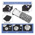 2 Pieces Jewelers Loupe 30X 60X 90X Jewelers Eye Loupe Magnifier. 