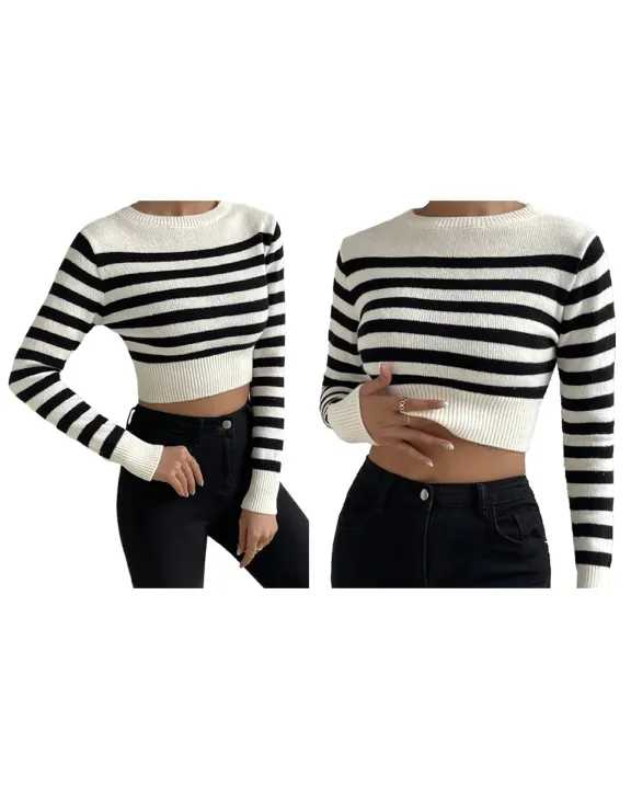 bellylady%20Omens%20Cropped%20Striped%20Sweaters%20Oversized%20Batwing%20Long%20Sleeve%20Crew%20Neck%20Crop%20Tops%20Knit%20Pullover%20-%20Image%206