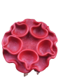 Clay Lamp / Dewa / Charag Plate with 5 Lamps. 