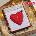 Miniature Projection Torch Lighter Windproof Cross-Border Personalized Gift Lighter Heart-Shaped Gas-Electric Dual-Purpose Lighter. 